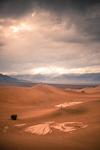 dessert, plants, nature, mountains, clouds thumbnail