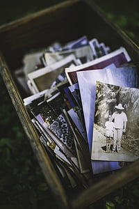 photos on gray wooden box thumbnail