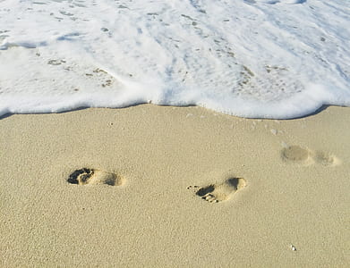 footprint on sand thumbnail