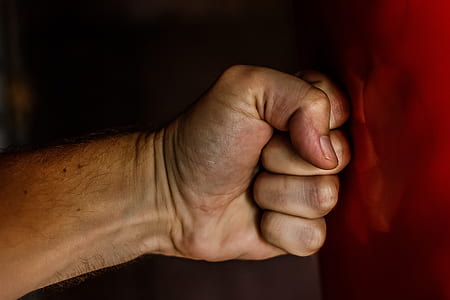 person's left fist thumbnail