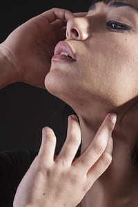 woman wearing black top thumbnail