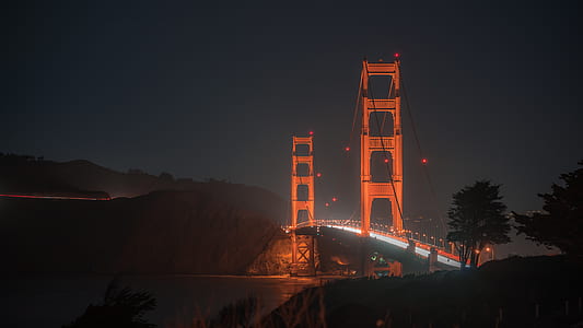 wide angle photo of Golden Gate Bridge thumbnail