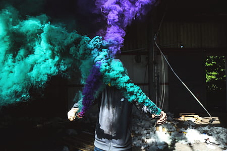 purple and green smokes thumbnail