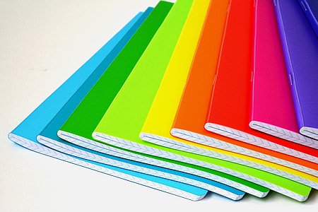 assorted-color notebooks thumbnail