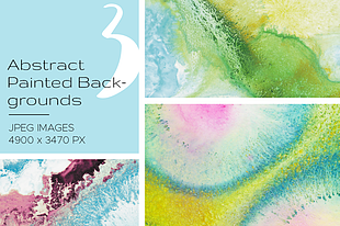 Abstract Painted Backgrounds Freebie