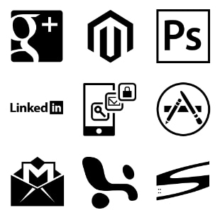 Brands & applications svg vector icon sets
