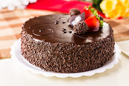 chocolate cake on plate thumbnail