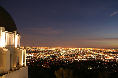 aerial photography of city lights thumbnail