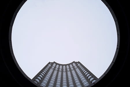 high angle photo of gray high-rise building thumbnail