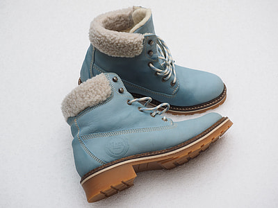 pair of blue Timberland work boots thumbnail