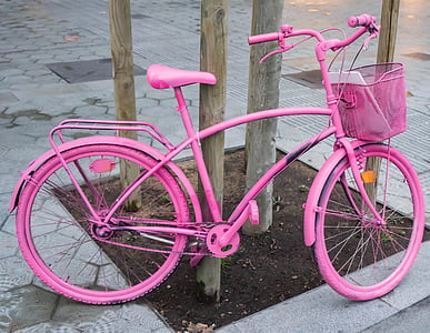 pink cruiser bicycle thumbnail