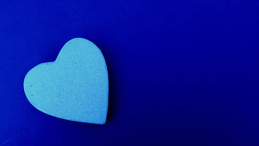 heart-shaped blue decor photo thumbnail