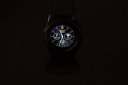 turned-on round black chronograph watch thumbnail