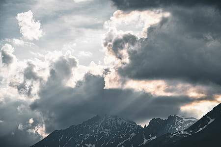 snow, light, dawn, landscape thumbnail