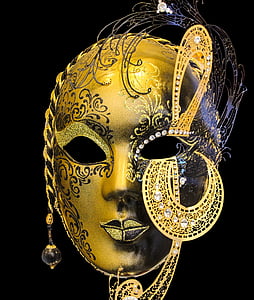 photo of brown and black masquerade mask thumbnail