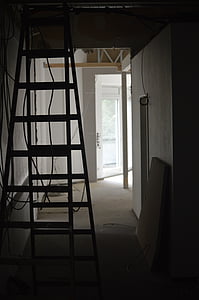 A-frame ladder near door open thumbnail