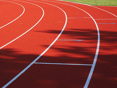 red running area photo during daytime thumbnail