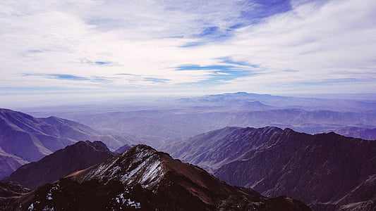 aerial photography of mountains at daytime thumbnail