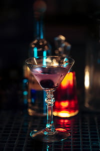 selective focus photography of martini glasses filled beverage thumbnail