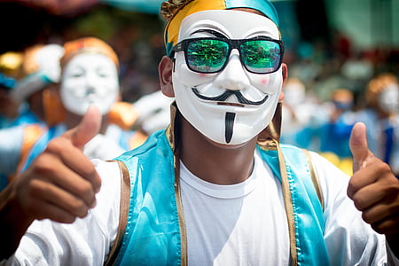 man wearing white mask thumbnail