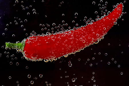 dark, macro, bubbles, pepper thumbnail