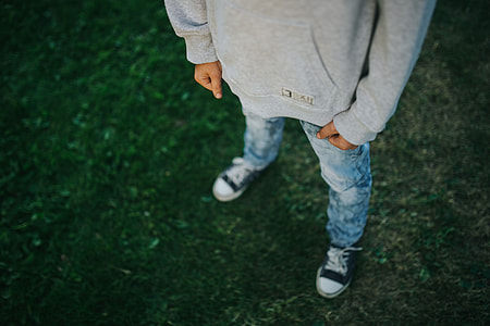 Young boy in the garden thumbnail