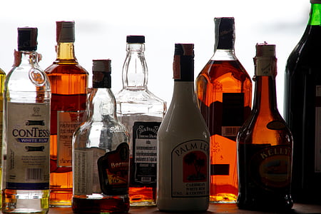 assorted-brand liquor bottle lot thumbnail