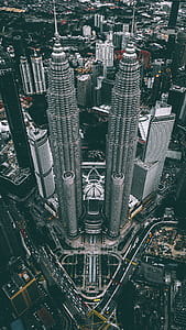 aerial view of city buildings thumbnail