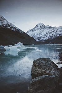 ice blocks in body of water thumbnail