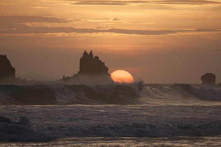 sunset over the horizon thumbnail