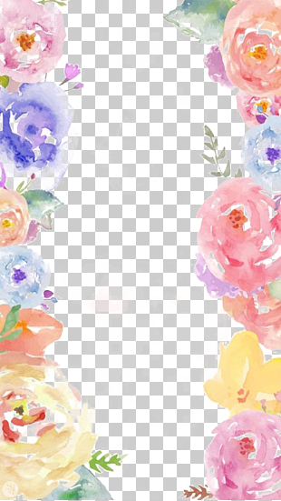 , Flowers Border PNG clipart