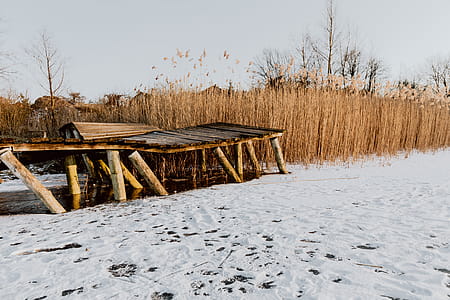 In middle of frozen lake thumbnail