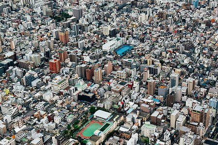 aerial view of high rise buildings thumbnail