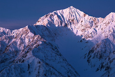 mountain covered by snow thumbnail