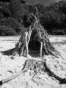 Twig Tent on Seashore thumbnail
