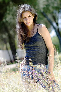 woman standing on wheat field thumbnail