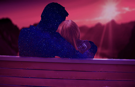 silhouette photo of man and woman thumbnail