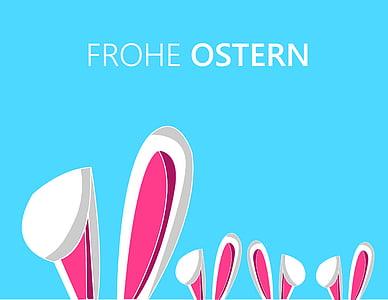 Frohe Ostern text thumbnail