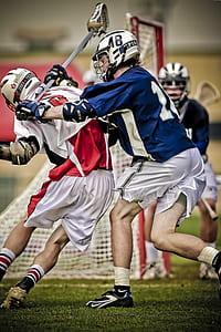 Lacross Player Battling on the Field thumbnail