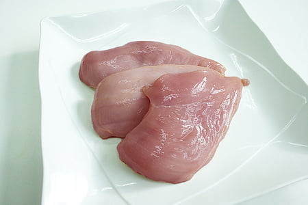 three meat on white plate thumbnail