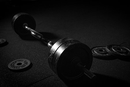 Weight training exercise workout equipment in gym thumbnail