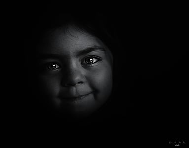 grascale photo of girl thumbnail