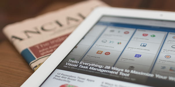 newspaper, ipad, technology, internet thumbnail