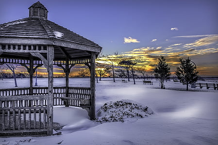 brown wooden gazebo thumbnail