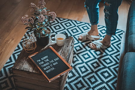feet, message, drink, tea thumbnail