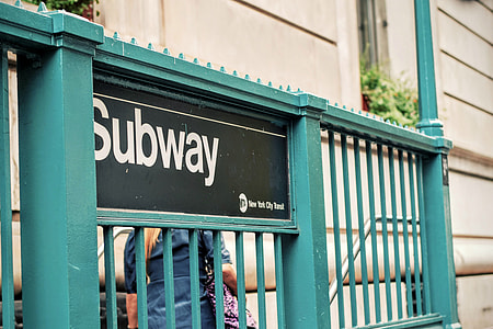 green metal Subway rail thumbnail