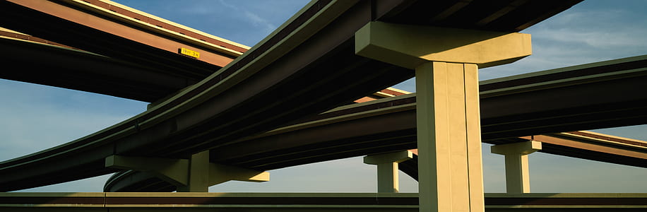 low angle view of spiral overpass thumbnail