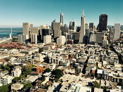 aerial photography of high-rise buildings during daytime thumbnail