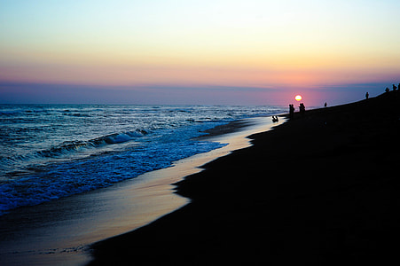 landscape photo of beach during sunset thumbnail