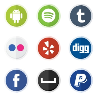 Ultimate Social svg vector icon sets